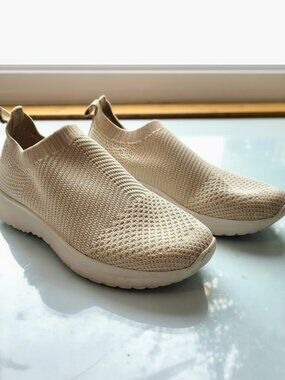 Vagabond Knitted Slip-On Sneakers Beige Size EU 35